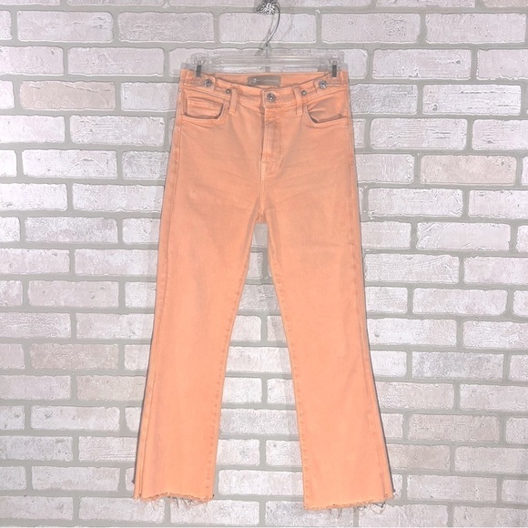 7 For All Mankind Luxe Vintage Tab High Waist Slim Kick Cut Hem Jeans Size 25 - Picture 3 of 12